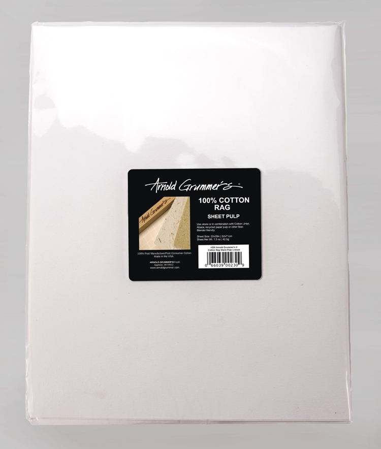 100% WHITE COTTON RAG SHEET PULP 22 x 38 (1.5OZ)